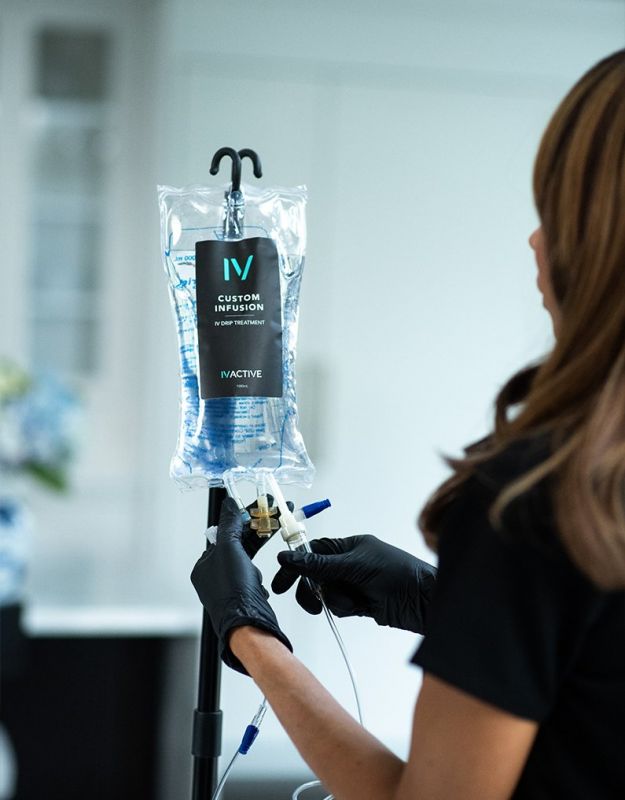 Iv Fluid Treatment For Heat Exhaustion And Dehydration